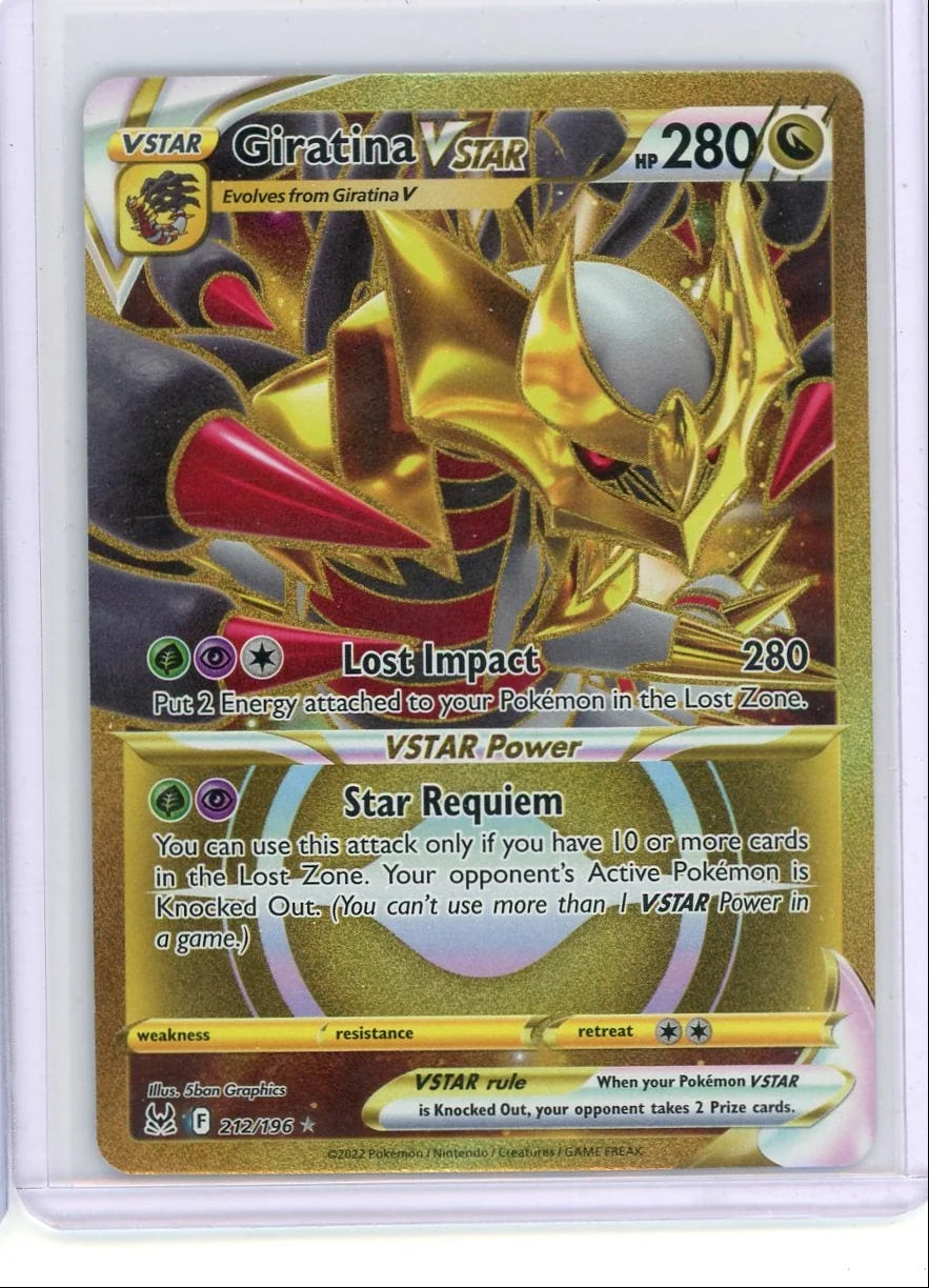 Giratina Pokémon Lost Origins VSTAR #212/196