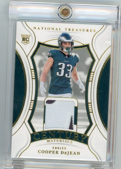 Cooper DeJean 2024 Panini National Treasures Century Materials Jersey Relic RC #'d 19/49