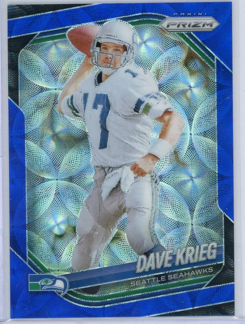 Dave Krieg 2025 Panini Prizm Choice Blue #'d 08/14