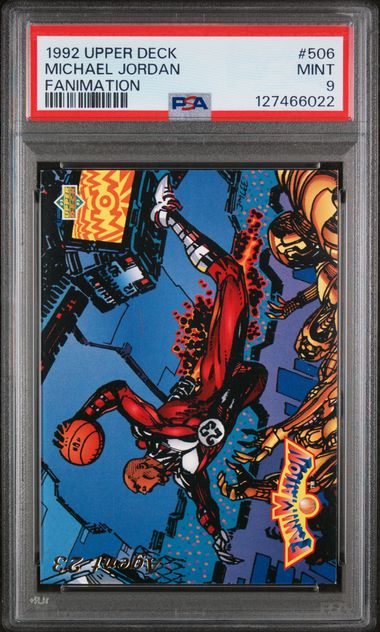 Michael Jordan 1992 Upper Deck Fanimation PSA 9