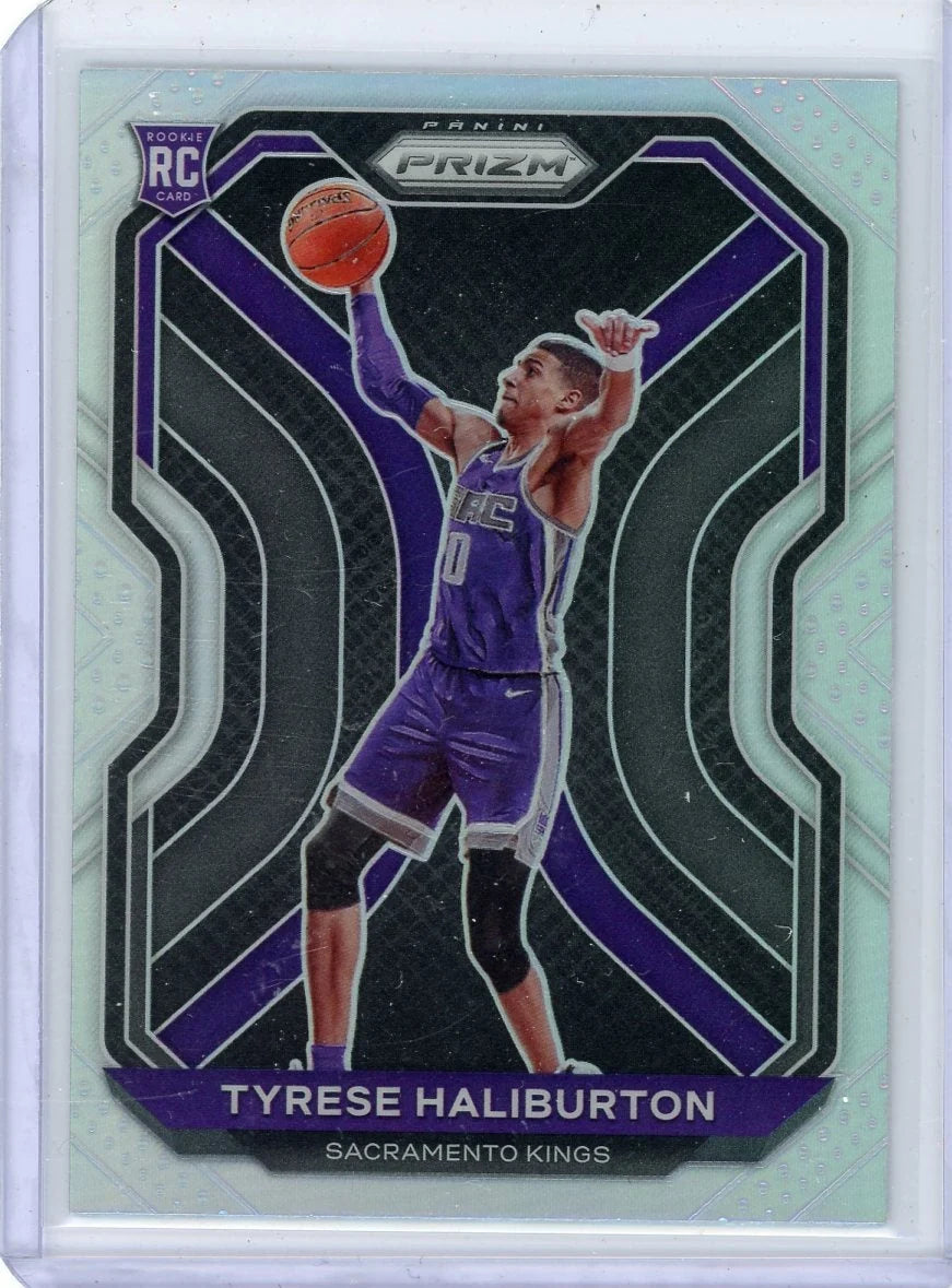Tyrese Haliburton 2020-21 Panini Prizm silver prizm rookie card