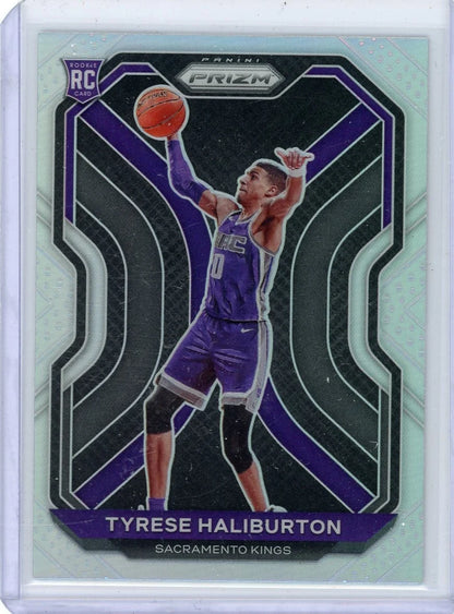 Tyrese Haliburton 2020-21 Panini Prizm silver prizm rookie card