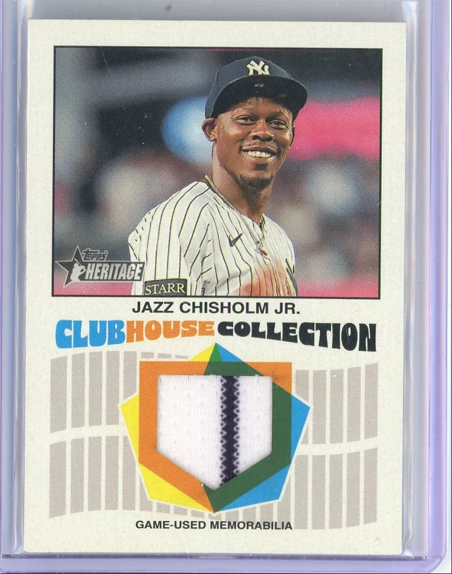 Jazz Chisholm Jr. 2026 Topps Heritage Clubhouse Collections Game Used Relic #CCR-JCJ