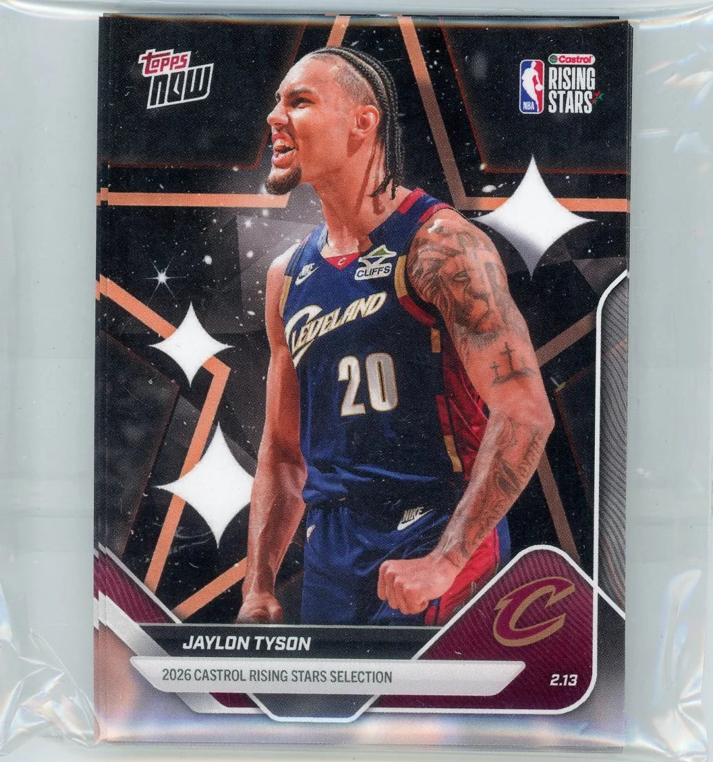 Jalen Tyson 2026 Topps NOW Rising Stars RC #RS20