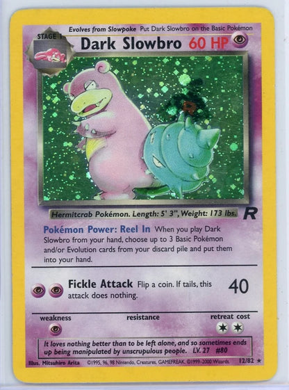 Dark Slowbro 2000 Pokemon Team Rocket holo #12/82 LP