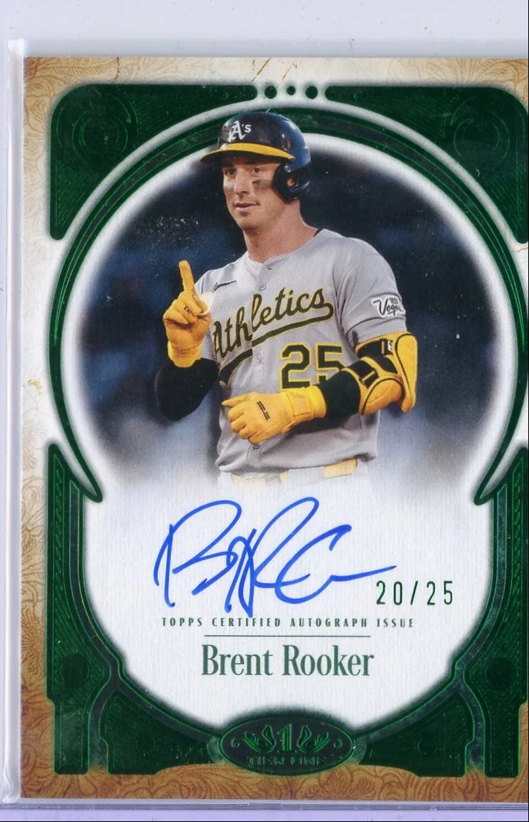 Brent Rooker 2026 Topps Tier One Prime Performers Auto #PPA-BRO #'d /25