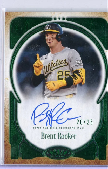 Brent Rooker 2026 Topps Tier One Prime Performers Auto #PPA-BRO #'d /25