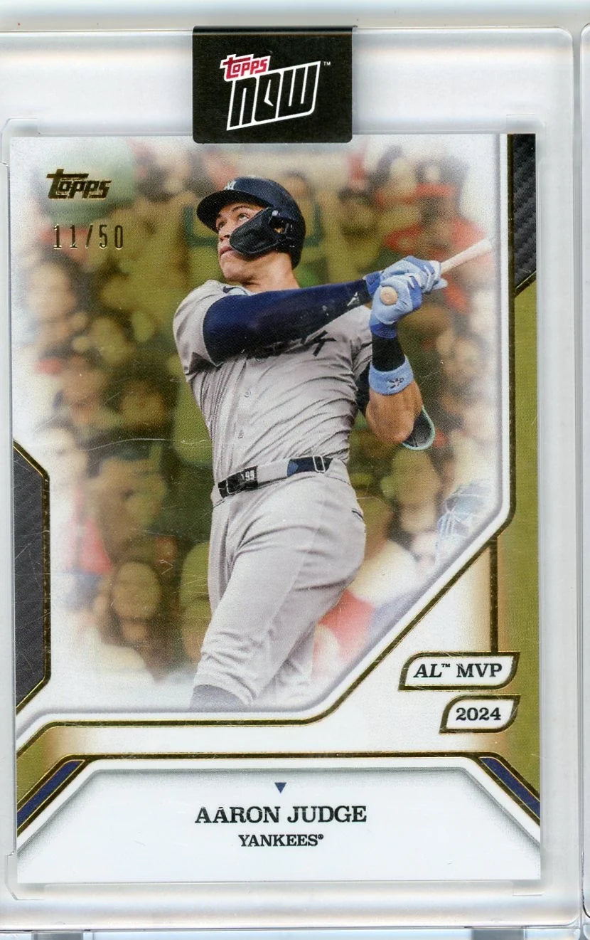 Aaron Judge 2025 Topps Now MVP Collection Gold #'d 11/50