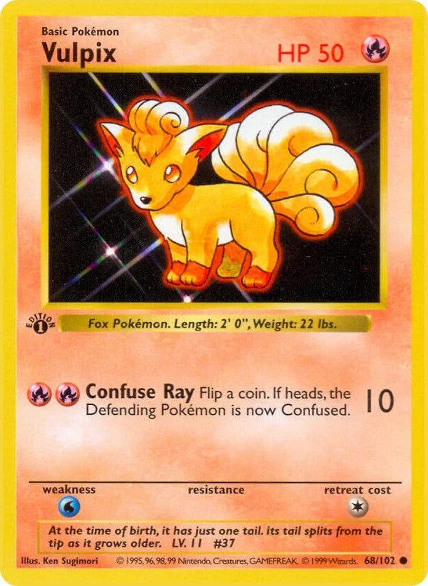 Vulpix (068/102) (Base Set (Shadowless)) (BSS)