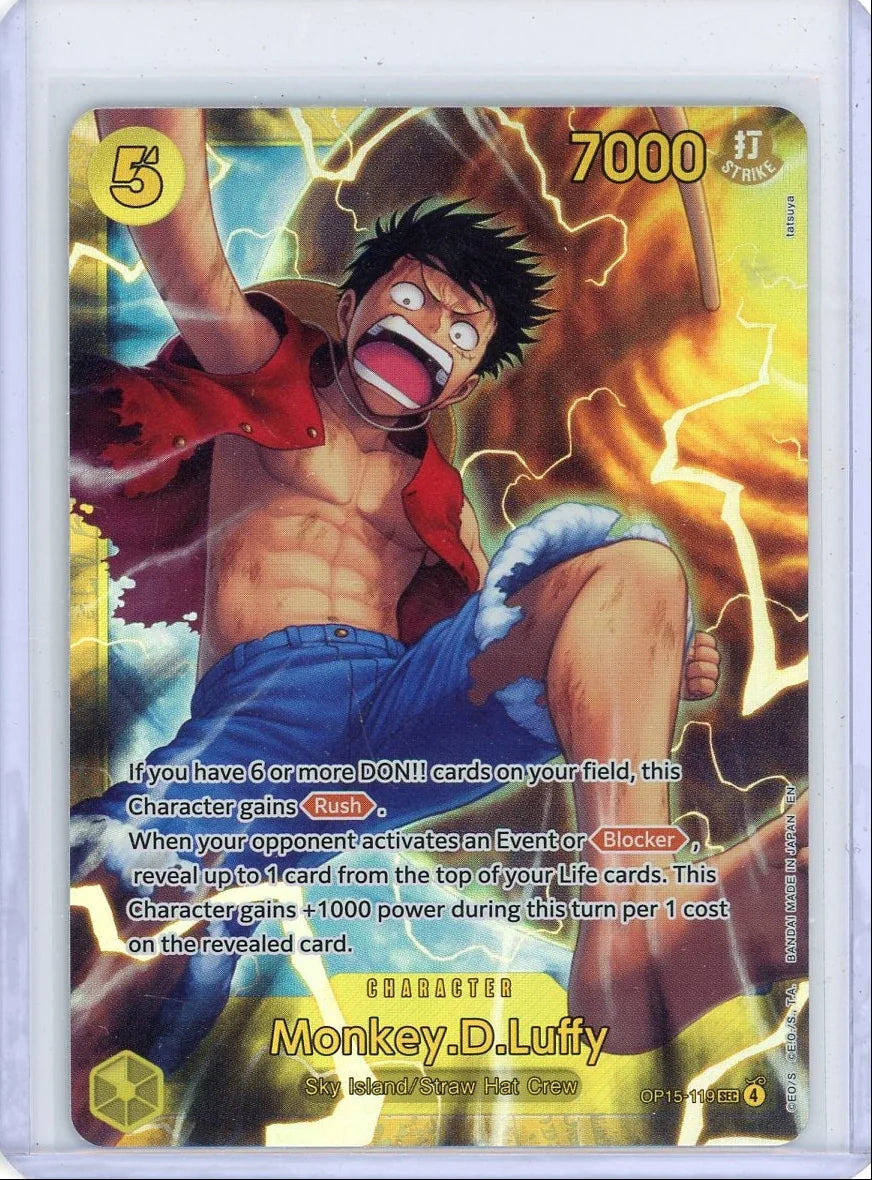 Monkey.D.Luffy One Piece OP15-119 Secret Rare