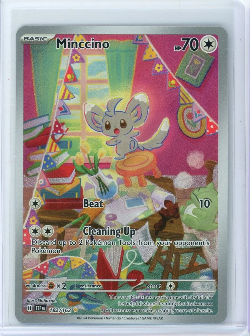 Minccino Pokémon Temporal Forces Illustration Rare #182/162
