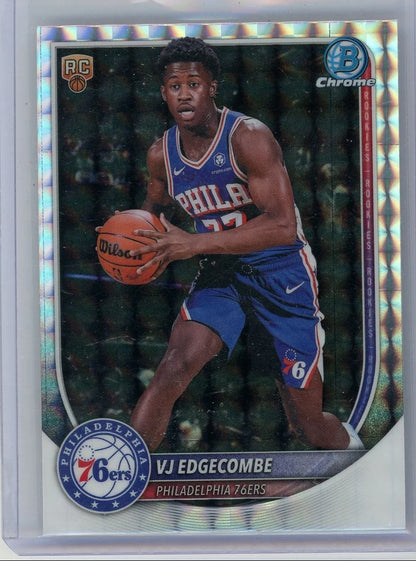 VJ Edgecombe 2025 Bowman Chrome Silver Geometric