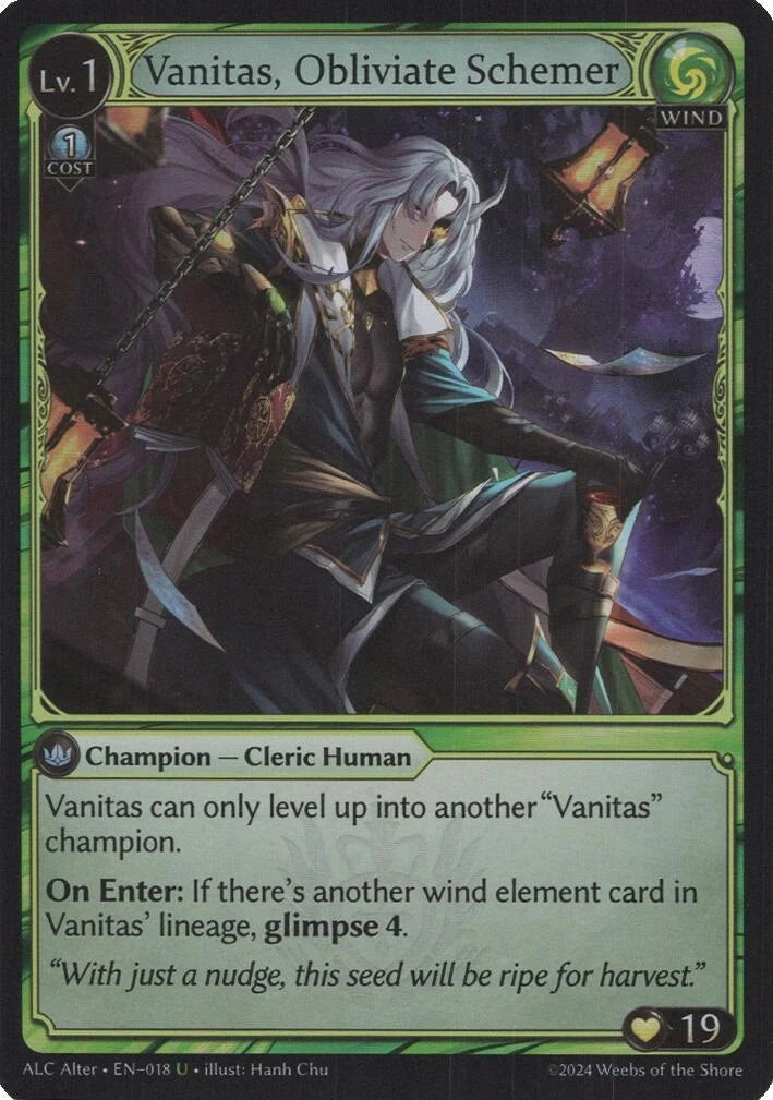 Vanitas, Obliviate Schemer (018) (Alchemical Revolution Alter Edition) (ALC Alter)