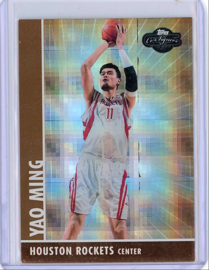 Yao Ming 2008 Topps Co-Signers gold #'d 28/50