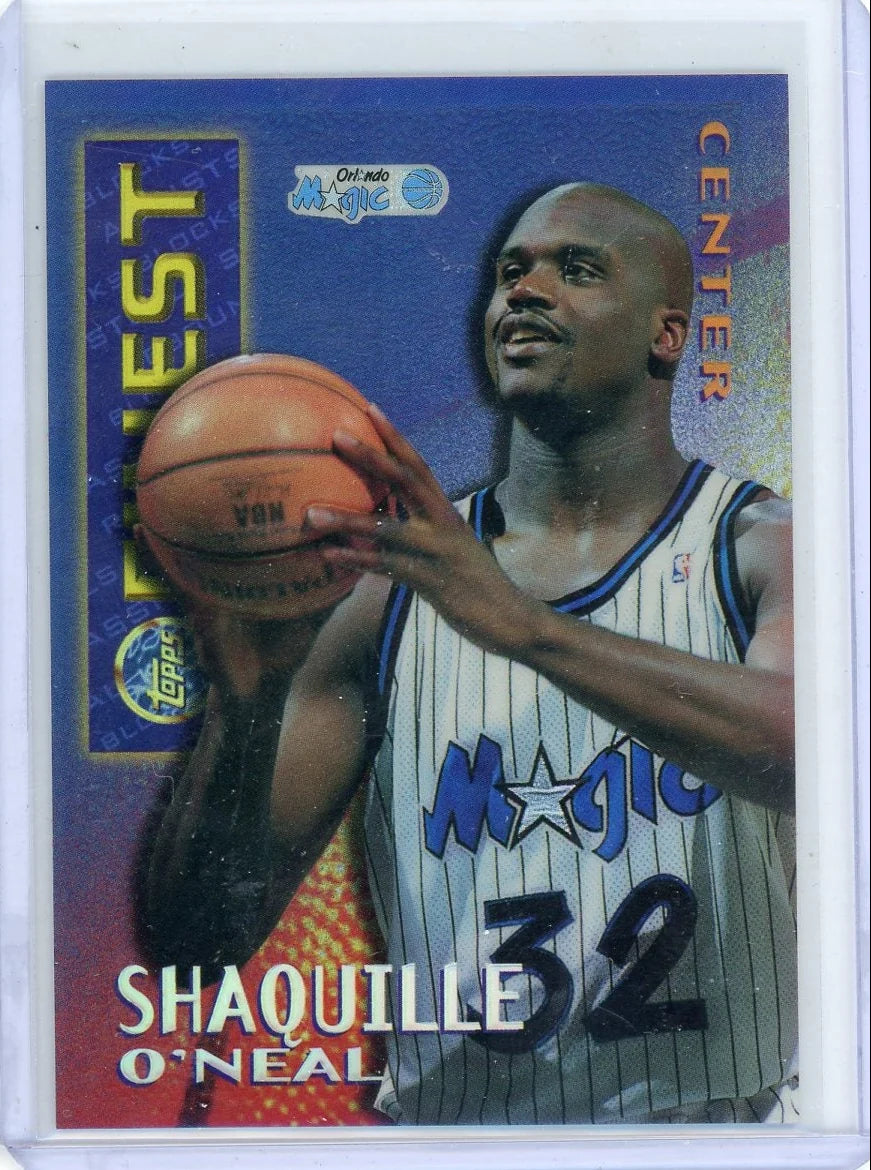 Shaquille O'Neal 1995 Topps Finest Basketball Borderless Refractor
