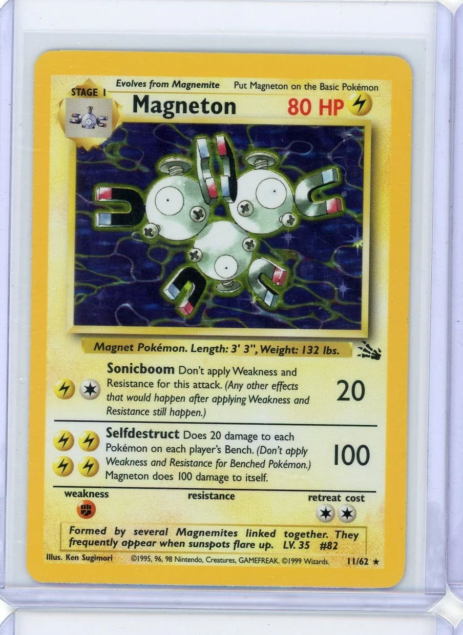 Magneton 1999 Pokemon Fossil holo #11/62