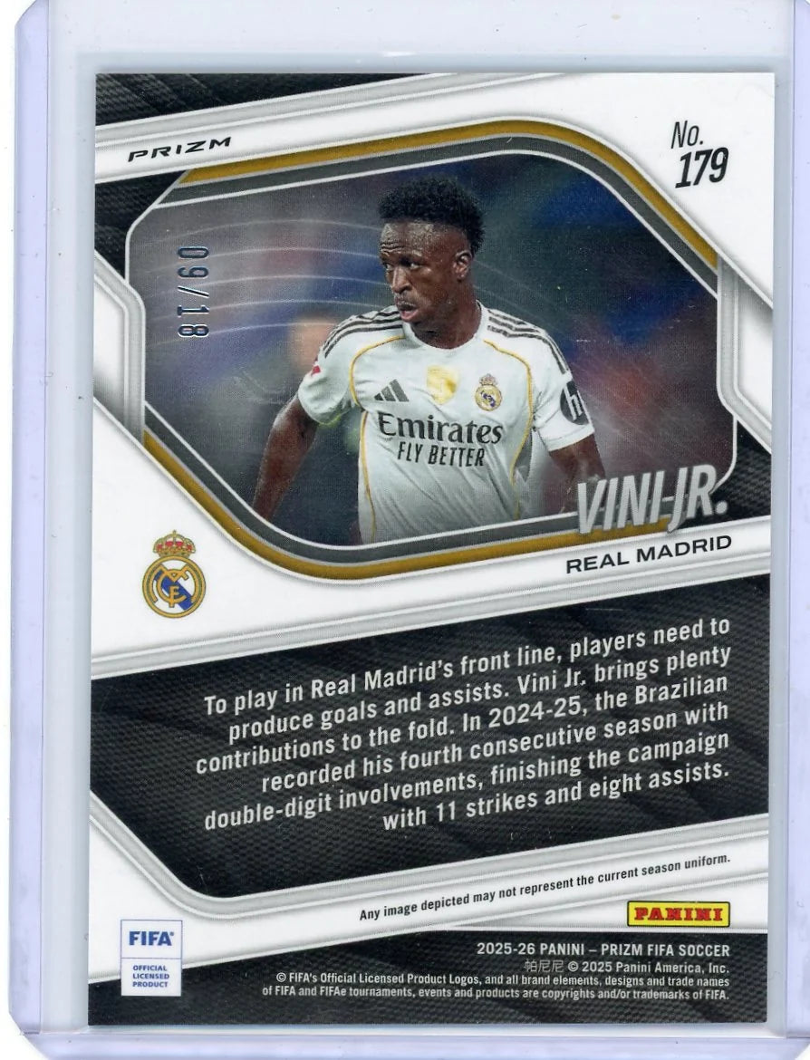Vini Jr. 2025-26 Panini Prizm FIFA Plum Blossom #'d 09/18