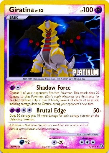 Giratina - 4/146 [Platinum] (004/146) (Burger King Promos) (BKP)