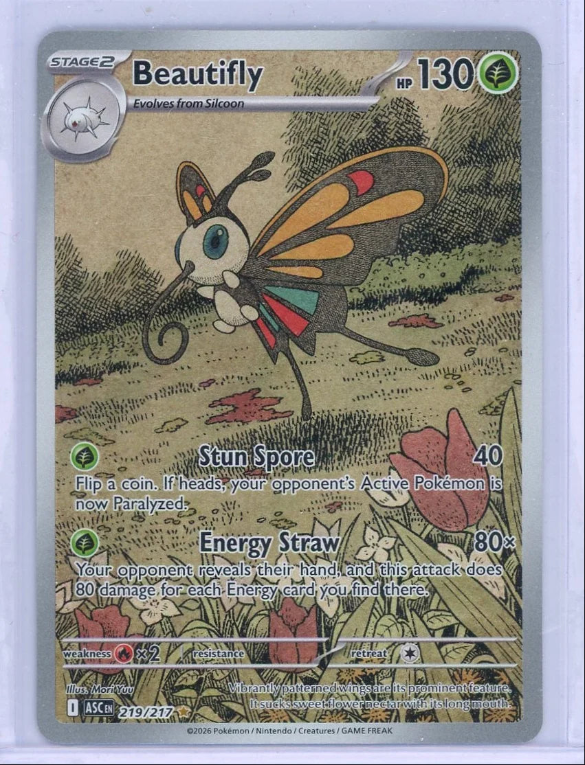 Beautifly Pokémon Ascended Heroes Illustration Rare #219/217