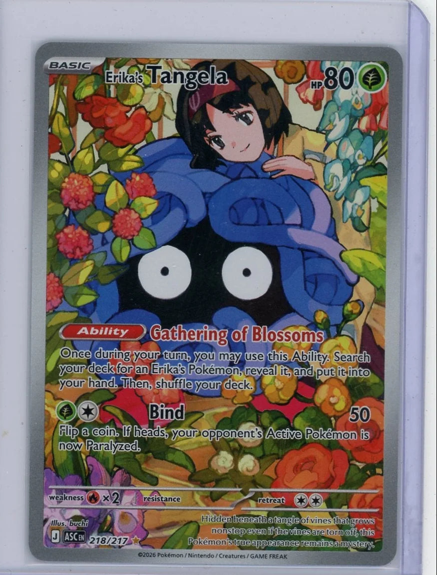 Erika's Tangela Pokémon Ascended Heroes Illustration Rare #218/217
