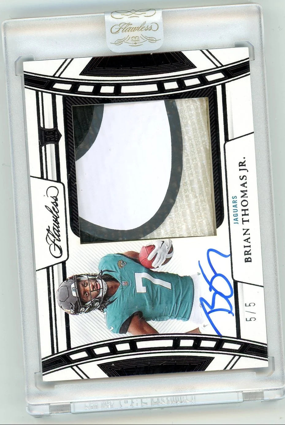 Brian Thomas Jr. 2024 Panini Flawless Rookie Cleat Auto #'d 5/5