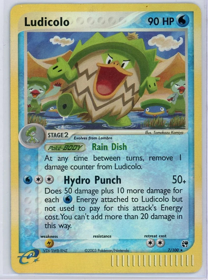 Ludicolo Pokémon Sandstorm Reverse Holo #7/100