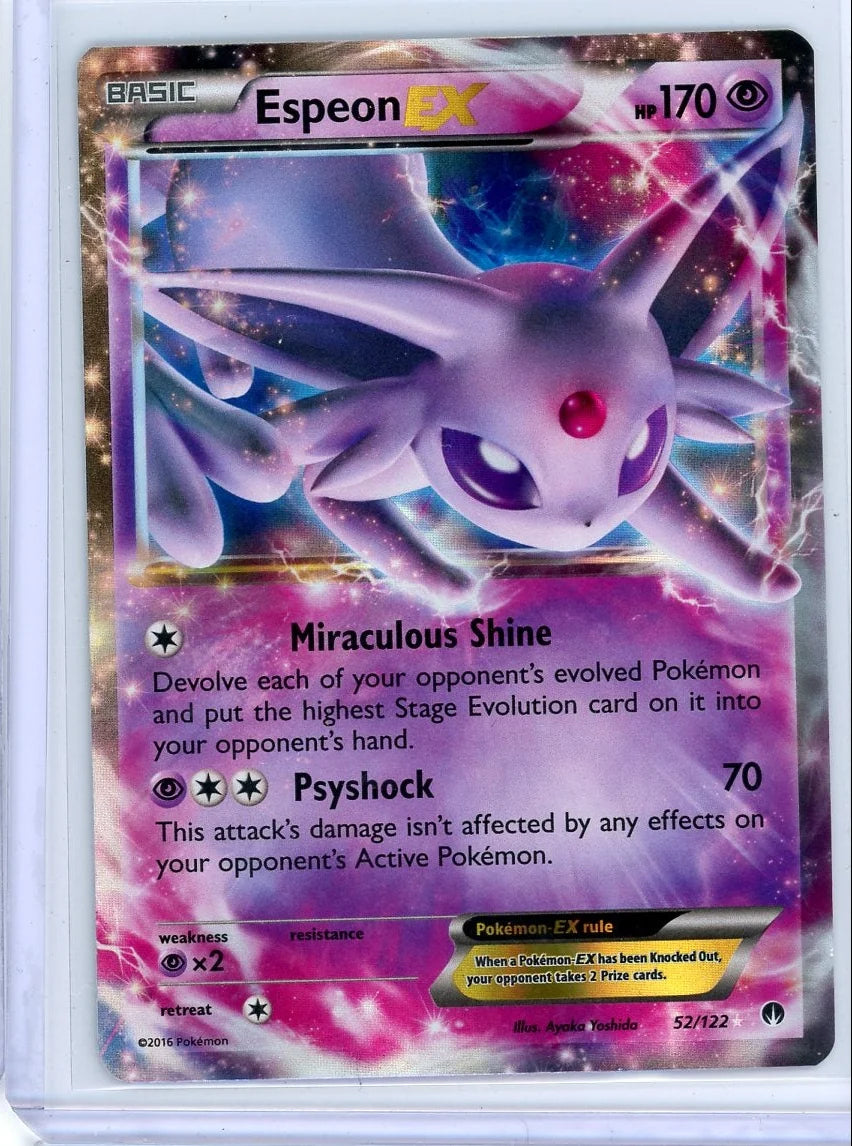 Espeon EX 2016 Pokémon BREAKthrough #52/122