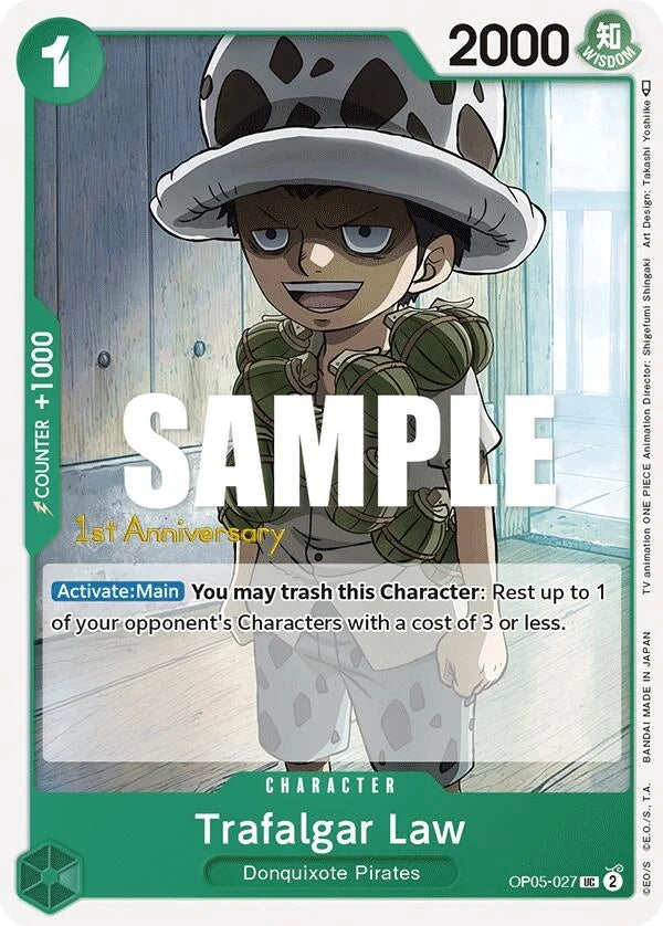 Trafalgar Law (027) (OP05-027) (Awakening of the New Era: 1st Anniversary Tournament Cards) (OP05 ANN)