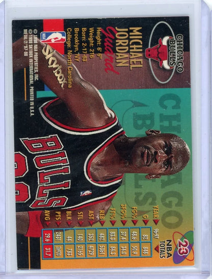 Michael Jordan 1997-98 Fleer Metal Universe Preview (corner issue)