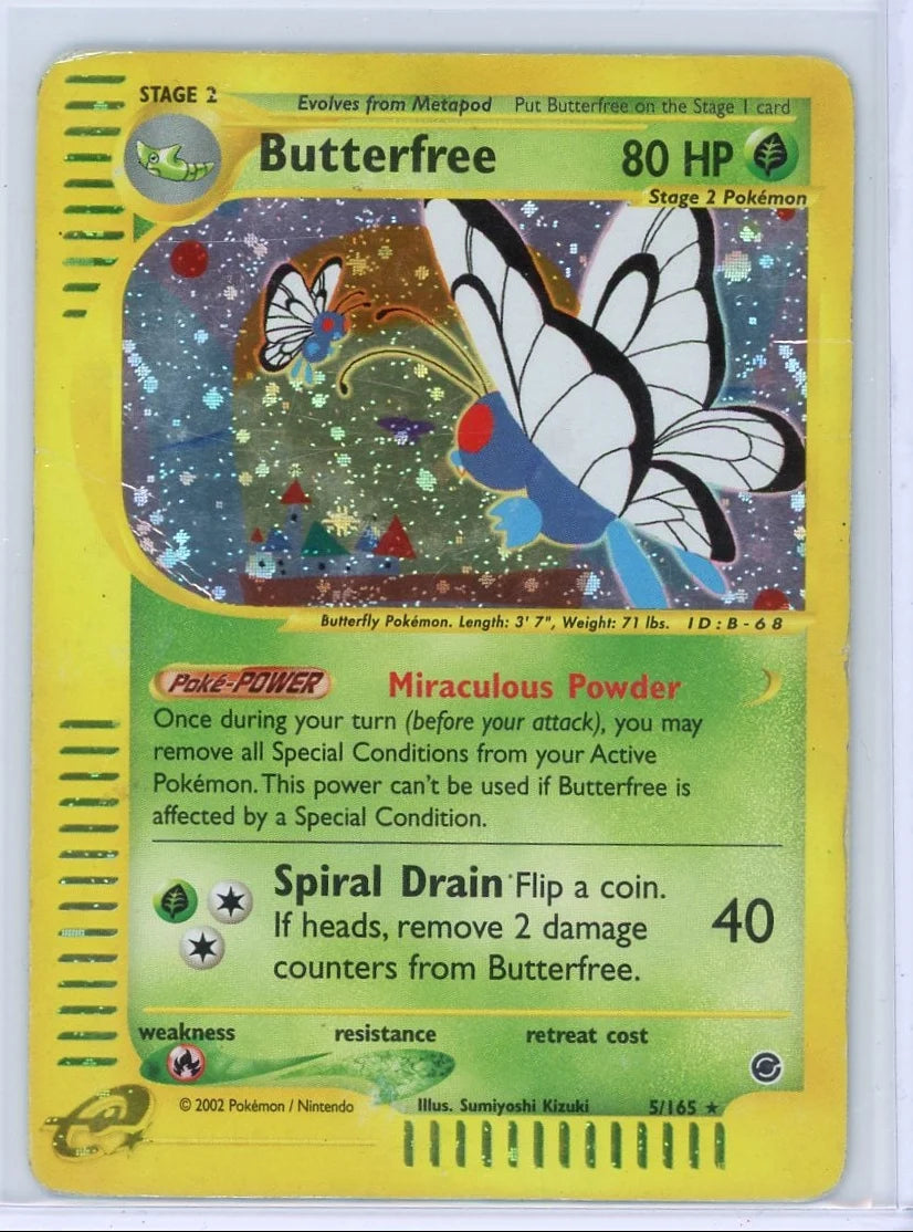 Butterfree 2002 Pokemon Expedition holo #5/165 DMG