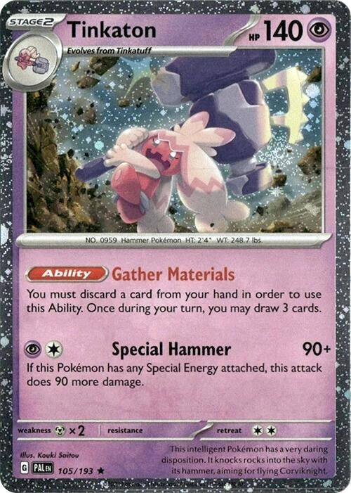 Tinkaton - 105/193 (Cosmos Holo) (105/193) (Blister Exclusives) (BLE)