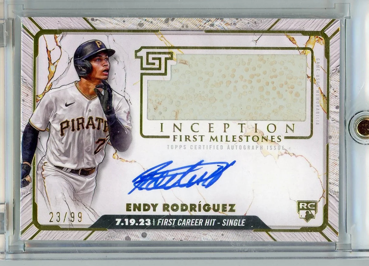 Endy Rodriguez 2024 Topps Inception First Milestones RPA #'d 23/99