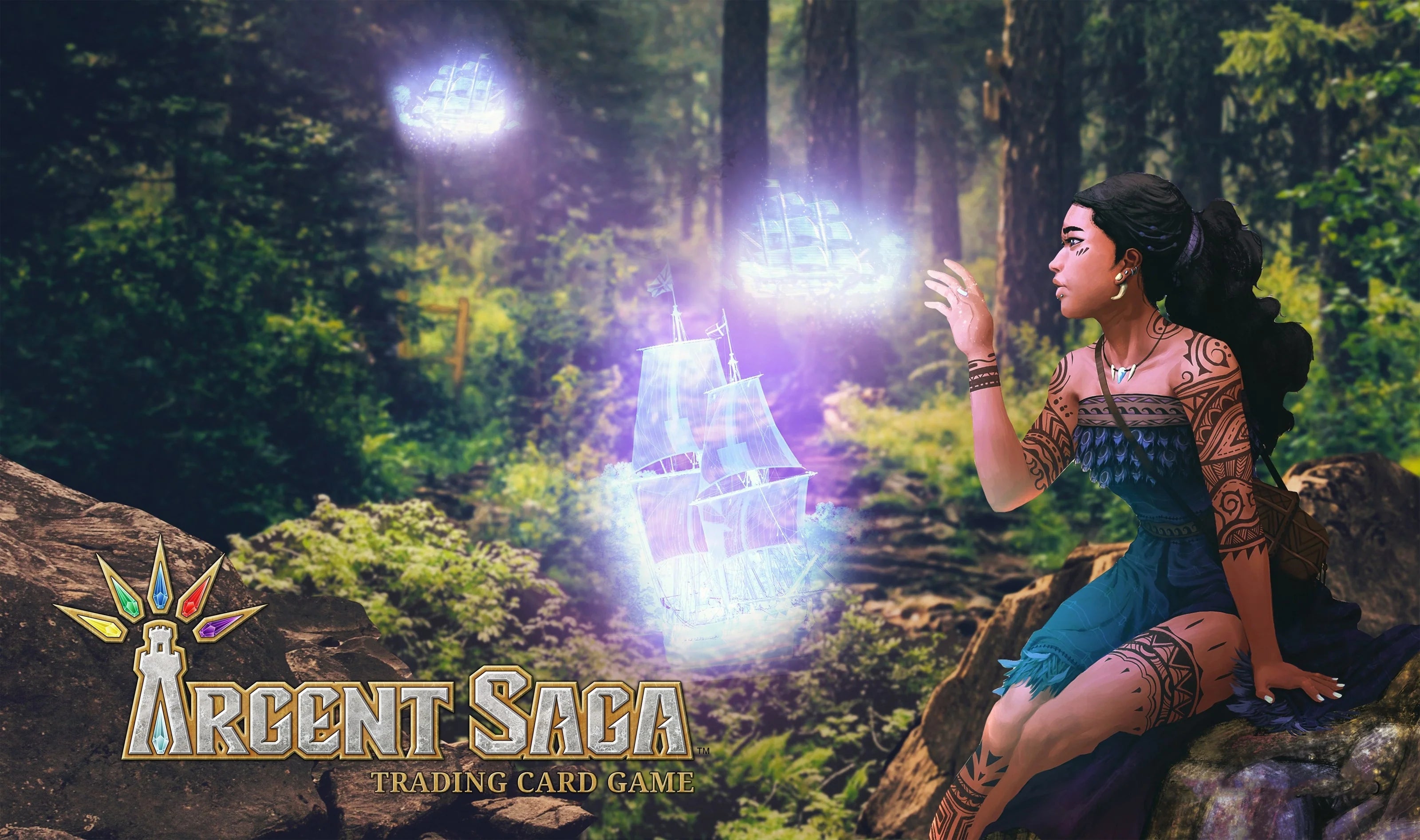 Argent Saga TCG Rubber Playmat - Mirai, Forest Protector