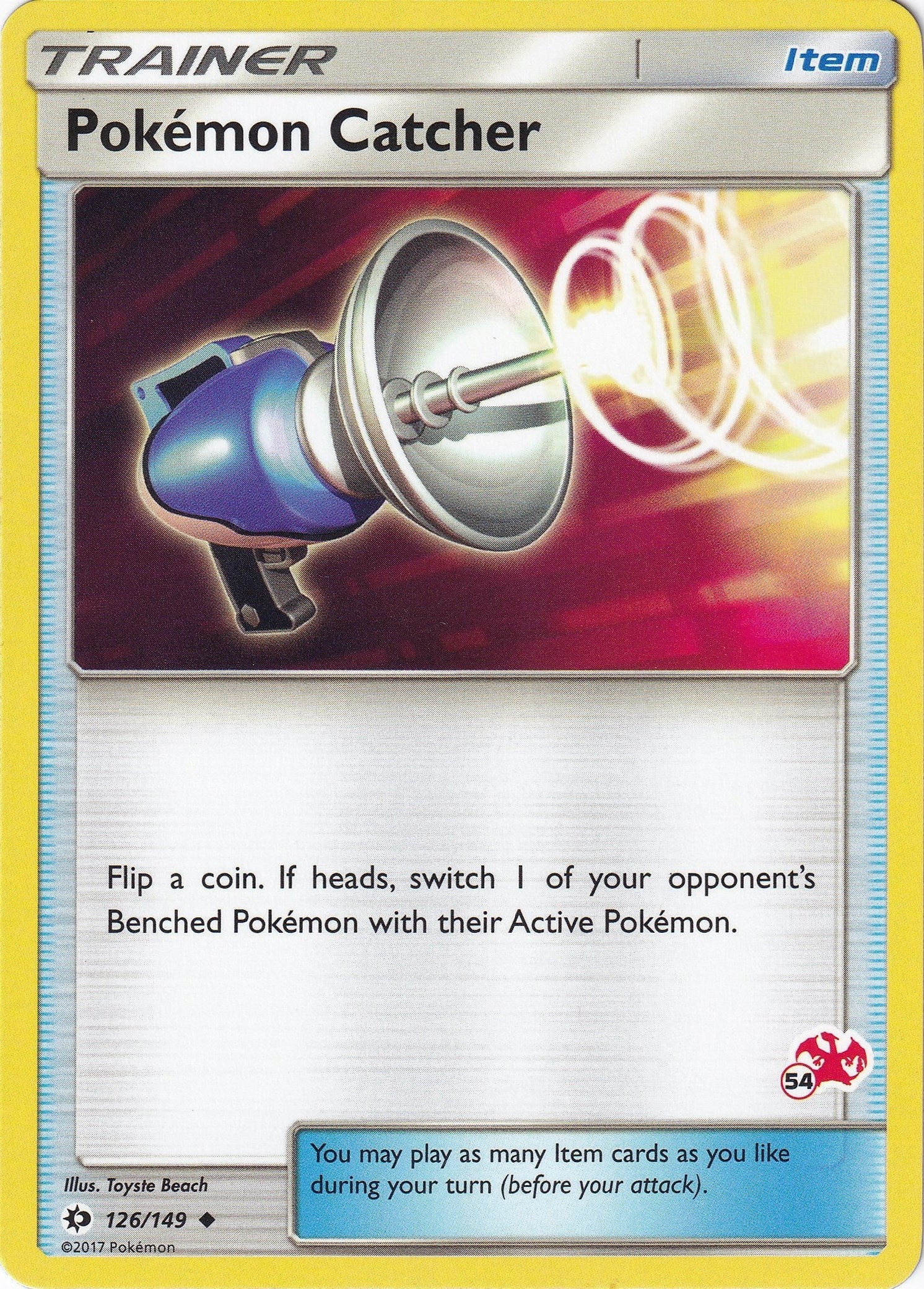 Pokemon Catcher - 126/149 (#54 Charizard Stamped) (126/149) (Battle Academy) (BTA)