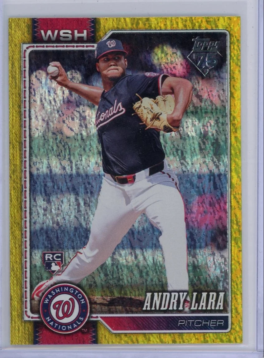 Andry Lara 2026 Topps yellow foil rookie card #'d 175/399