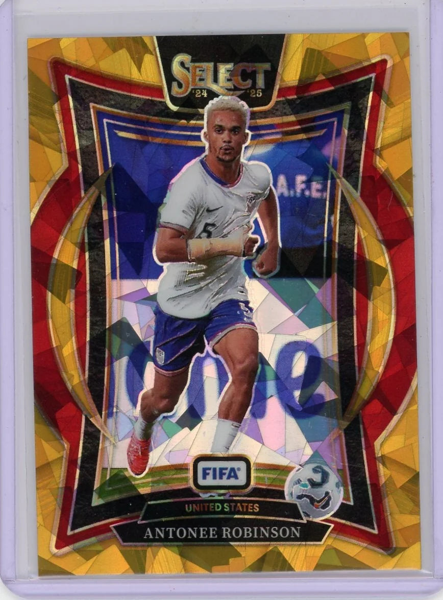 Antonee Robinson 2024-25 Panini Select FIFA Gold Ice #'d 08/10