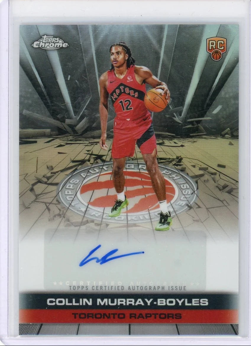 Collin Murray- Boyles 2025 Topps Chrome Basketball Topps Autograph Issue Rookie Refractor