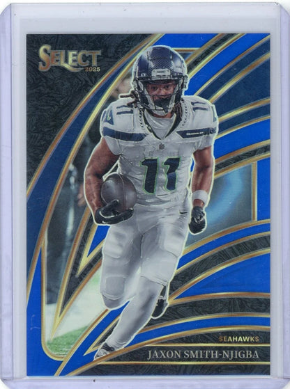 Jaxon Smith-Njigba 2025 Panini Select Club Level Blue Prizm #'d 58/99