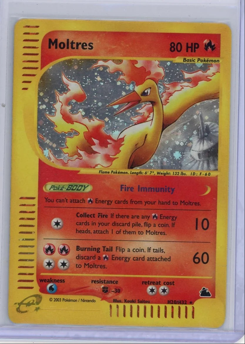 Moltres Pokémon Skyridge Holo #H20/H32