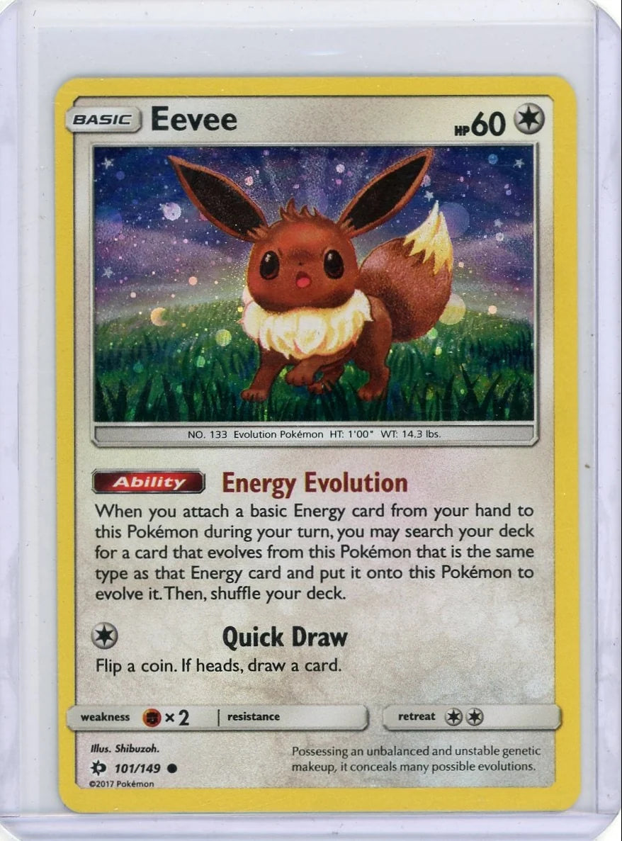 Eevee 2017 Pokemon holo #101/149