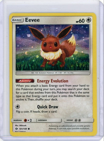 Eevee 2017 Pokemon holo #101/149