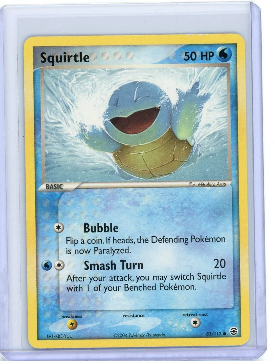 Squirtle Pokémon FireRed & LeafGreen Non-Holo #83/112