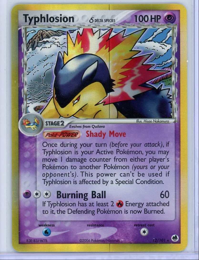 Typhlosion Pokémon EX Dragon Frontiers Holo #12/101