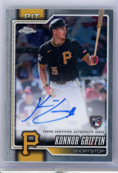 Konnor Griffin 2026 Topps Chrome Rookie Autograph #RA-KG