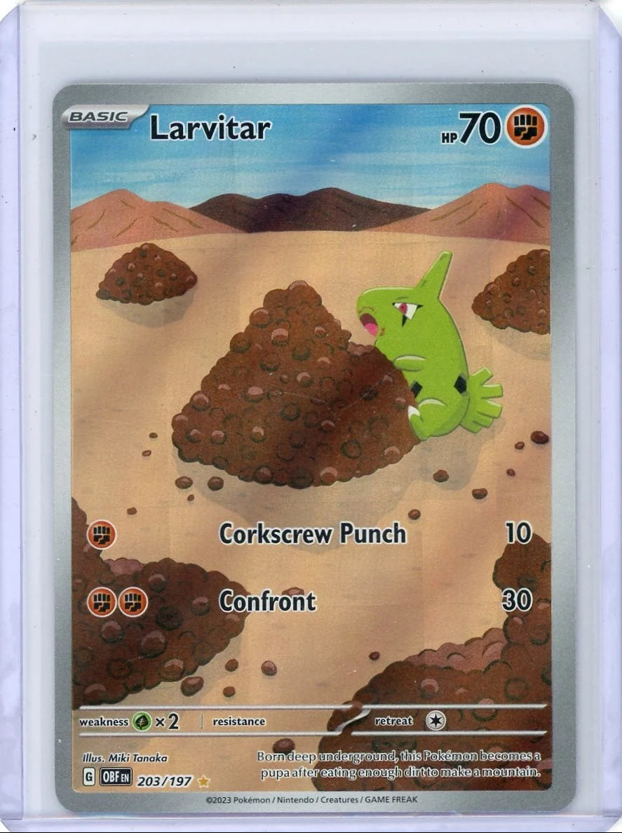Larvitar Pokémon Obsidian Flames #203/197