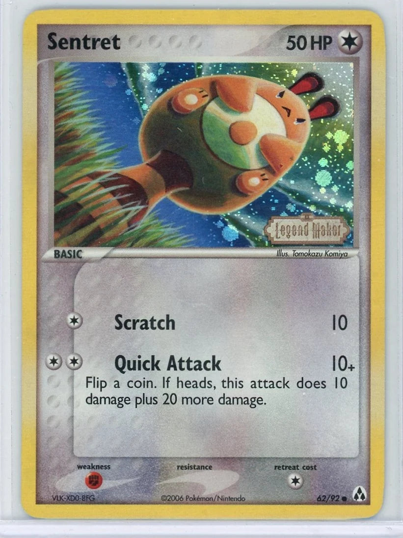 Sentret Pokémon Legend Maker Reverse Holo #62/92