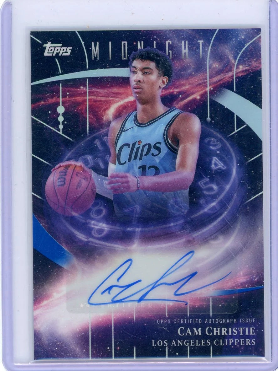 Cam Christie 2025-26 Topps Midnight Stroke of Midnight Auto