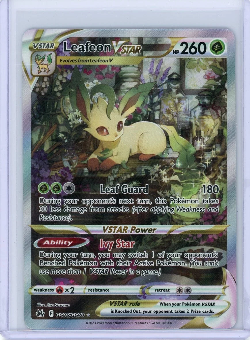 Leafeon Vstar Pokémon Crown Zenith Galarian Gallery #GG35/GG70
