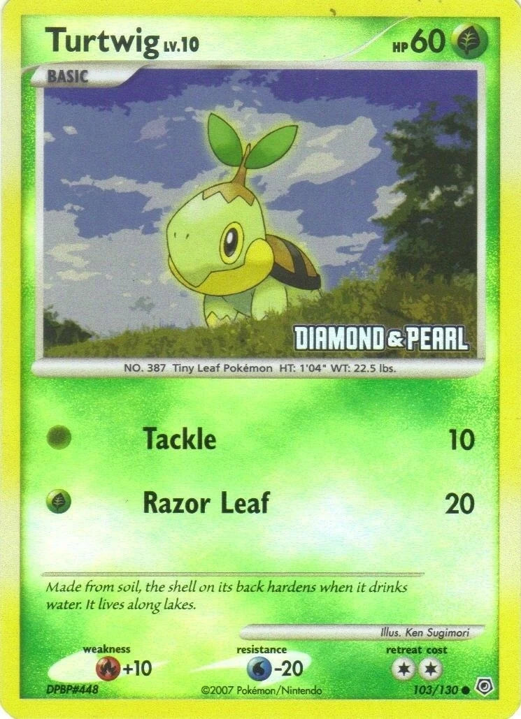 Turtwig - 103/130 [Diamond & Pearl] (103/130) (Burger King Promos) (BKP)