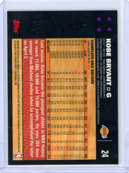 Kobe Bryant 2007-08 Topps Chrome #24